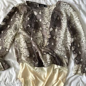 Boohoo shake shin bodysuit